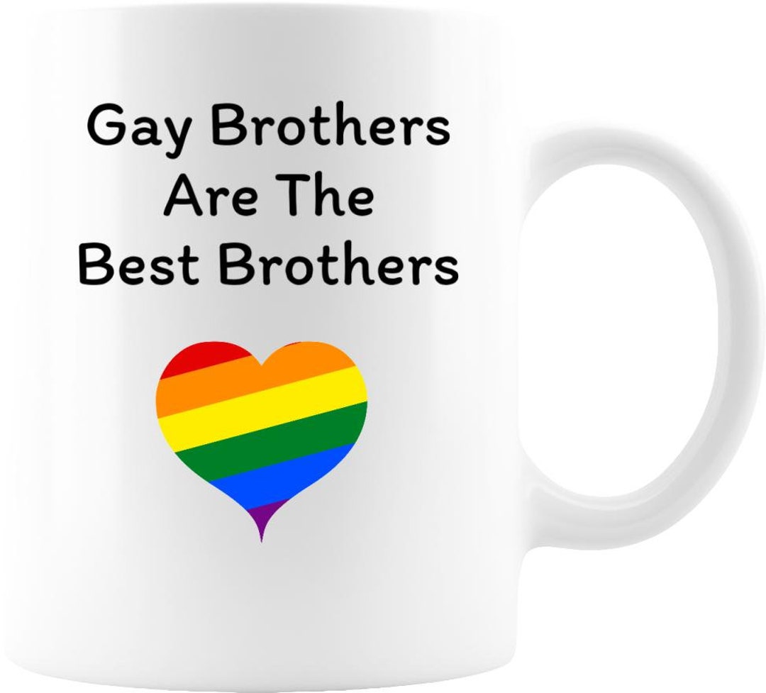 Personalized Gay Brother Gift, Birthday Mug for Gay Brother, Coming Out