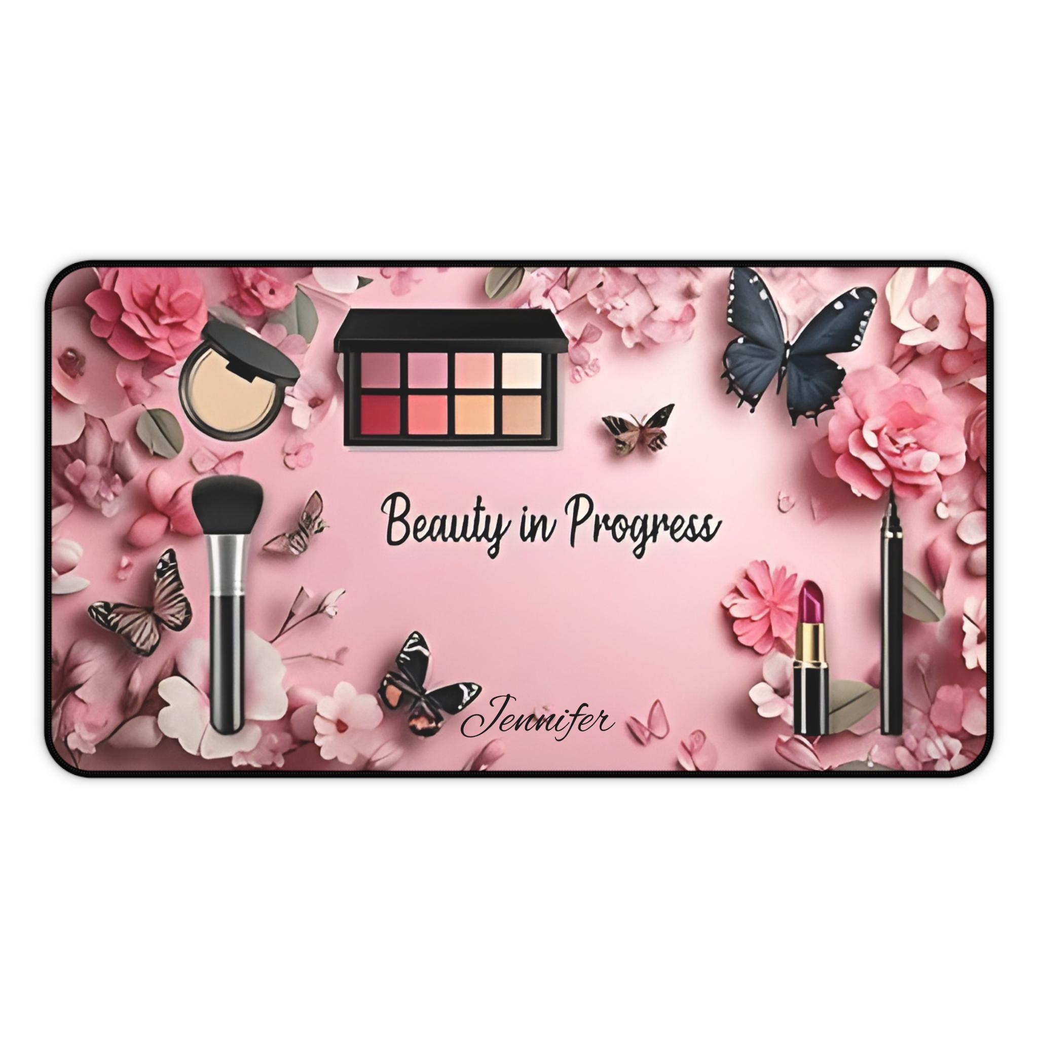Personalized Makeup Mat: Glam Vanity Decor, Beauty Lover Gift - Etsy
