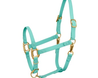 BREAKAWAY Teal Blue iCavalos Cabestro de caballo / Halter impermeable de alta calidad para caballos y ponis