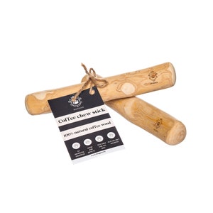 Coffee wood / Java Wood / Natural DOG TOY SET X2 / Heavy Chewer