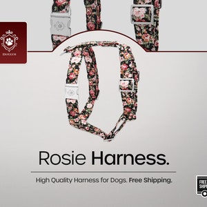 iDoggos Rosie Dog Harness Designer Collection High Quality Pet Accessory Handmade in Canada image 2