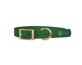 Emeraude waterproof Dog Collar by iDoggos, Beautiful Dog Collar, Premium Handmade Pet Collar, Perfect Collar As a Gift.