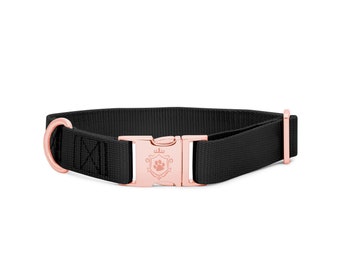 Lily Dog Collar by iDoggos, Elegant and Durable Dog Collar, Handmade Dog Collar, Superior Quality Dog Collar.