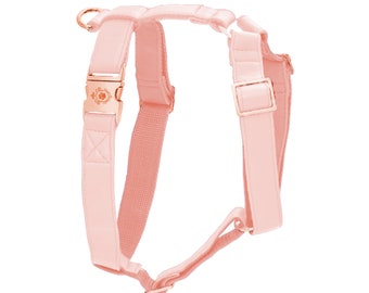 iDoggos Candy Pink Dog Harness | Essential Collection | High Quality Pet Accessory | Handmade in Canada