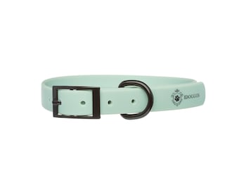Sea Green waterproof Dog Collar by iDoggos, Beautiful Dog Collar, Premium Handmade Pet Collar, Perfect Collar As a Gift.