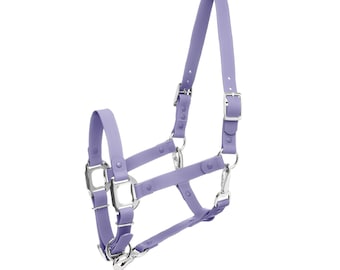 WATERPROOF Purple Lilac Horse halter iCavalos / Breakaway - high quality horse & Pony halter
