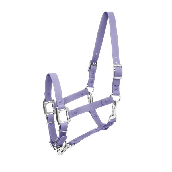 WATERPROOF Purple Lilac Horse halter iCavalos / Breakaway - high quality horse & Pony halter