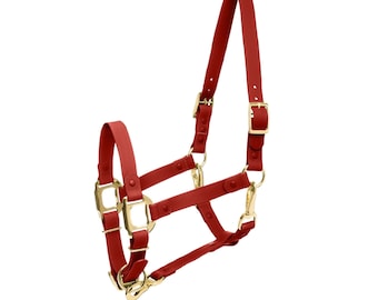 WATERPROOF Burgundy iCavalos Horse halter / Breakaway high quality horse & Pony halter