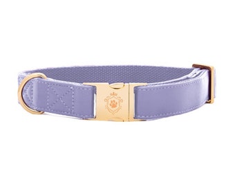 Purple Lilac Dog Collar by iDoggos, Alluring Purple Finish Pet Collar, Dog Collar Perfect As A Gift, Handmade Collar.