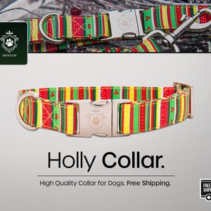 iDoggos Holly Dog Collar Designer Collection High Quality Pet Accessory Handmade in Canada image 1