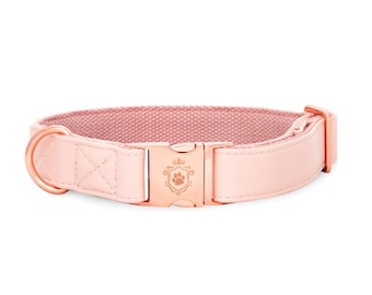 iDoggos Candy Pink Dog Collar | Essential Collection | High Quality Pet Accessory | Handmade in Canada