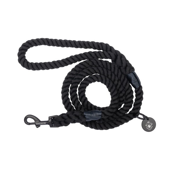 Black Rope Leash | iDoggos Dog Leash | Best Seller Pet Leash | Designer Collection | High Quality Pet Accessory | Handmade