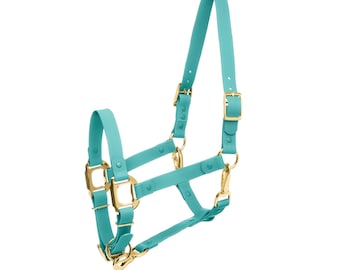 WATERPROOF Teal Blue iCavalos Horse halter / Breakaway high quality horse & Pony halter