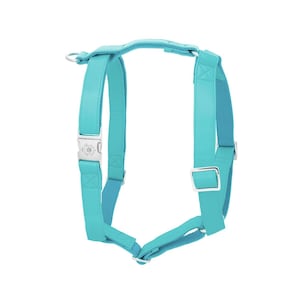 iDoggos Icy Blue Dog Harness | Designer Collection | High Quality Pet Accessory | Handmade in Canada