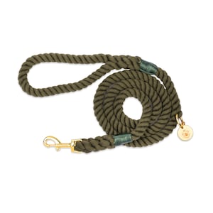 Royal Green Rope Leash | iDoggos Dog Leash | Best Seller Pet Leash | Designer Collection | High Quality Pet Accessory | Handmade