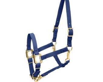 Licol/licol Breakaway bleu marine imperméable pour cheval et poney iCavalos de haute qualité