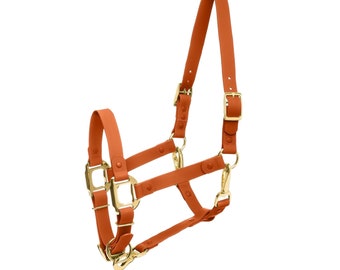 WATERPROOF Brown iCavalos Horse halter / Breakaway high quality horse & Pony halter