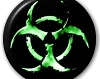 Biohazard - Pin Button Badge
