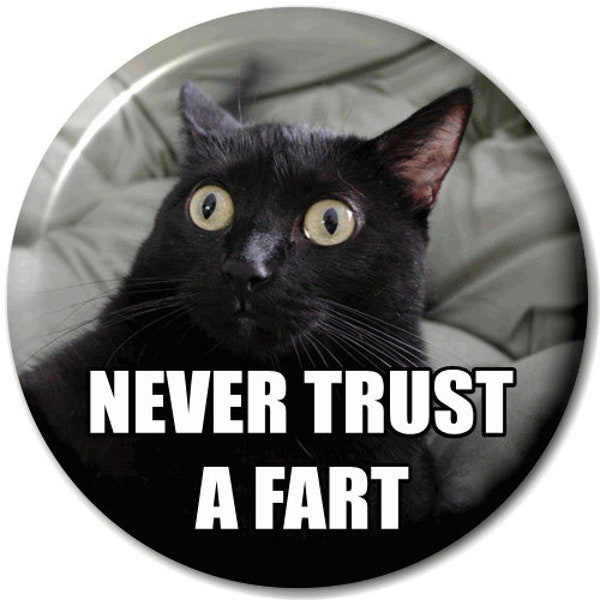 Never Trust A Fart - Pin Button Badge