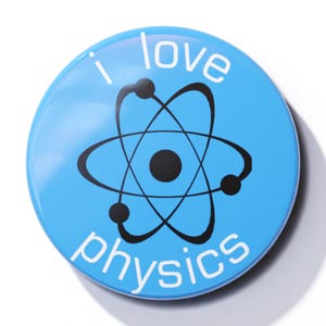 I Love Physics - Pin Button Badge