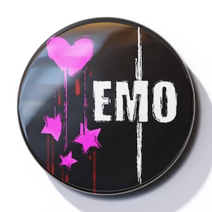 Emo Hearts - Pin Button Badge