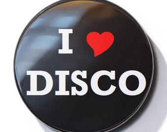 I Love Disco (Heart) - Pin Button Badge