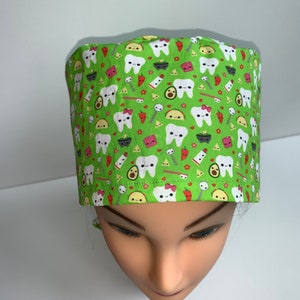 Taco tooth party scrub cap