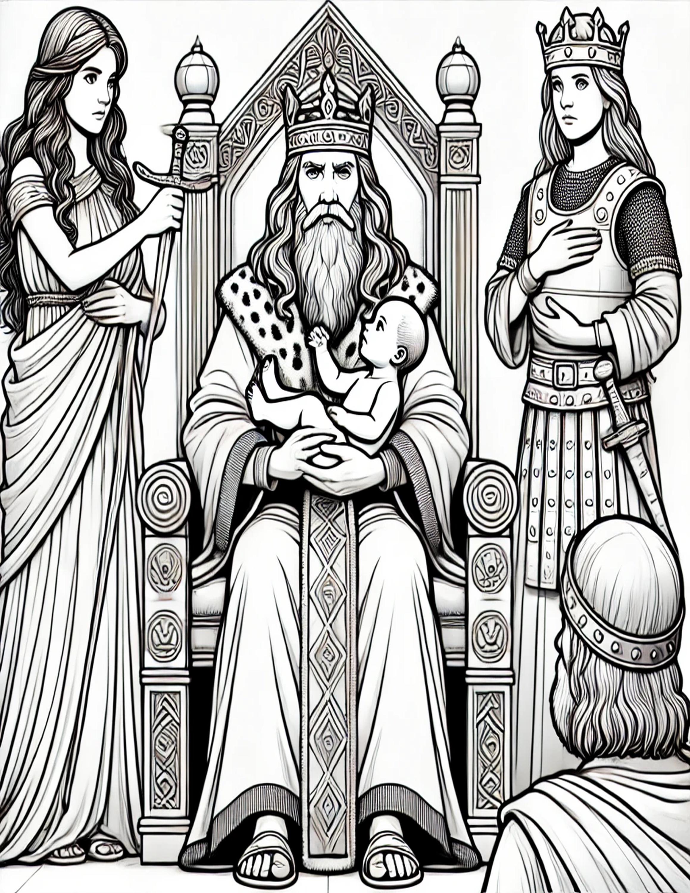 Bible Coloring Pages: Christian Kids Activity, Sunday School (printable ...