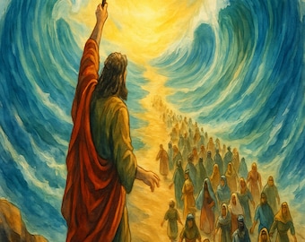 Moses Wand Kunst Printable Bibel Vers. Schriftliche Kunst Instant Download