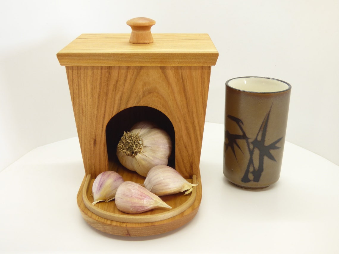 Garlic Keeper small size or even french shallot makes a Etsy