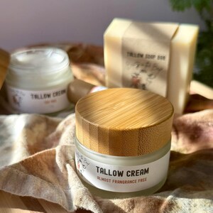 Talg Hautcreme - Fast Duftfrei | Weiche, natürliche Feuchtigkeitscreme