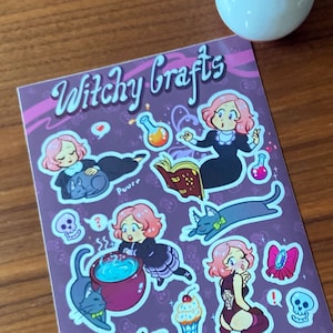 Witchy Craft Sticker Bogen - A5
