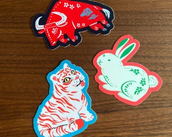Zodiac Animals Stickers - Vinyl