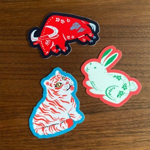 Zodiac Animals Stickers - Vinyl