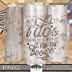 Modèles de sublimation de gobelet sans couture maigre 20 oz et 30 oz pour mariage, emballage de verre PNG, téléchargement numérique