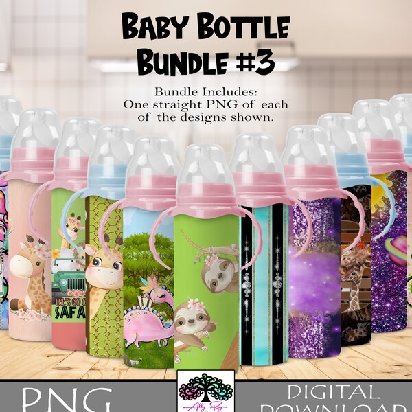 Sublimation Baby Bottle Designs Etsy