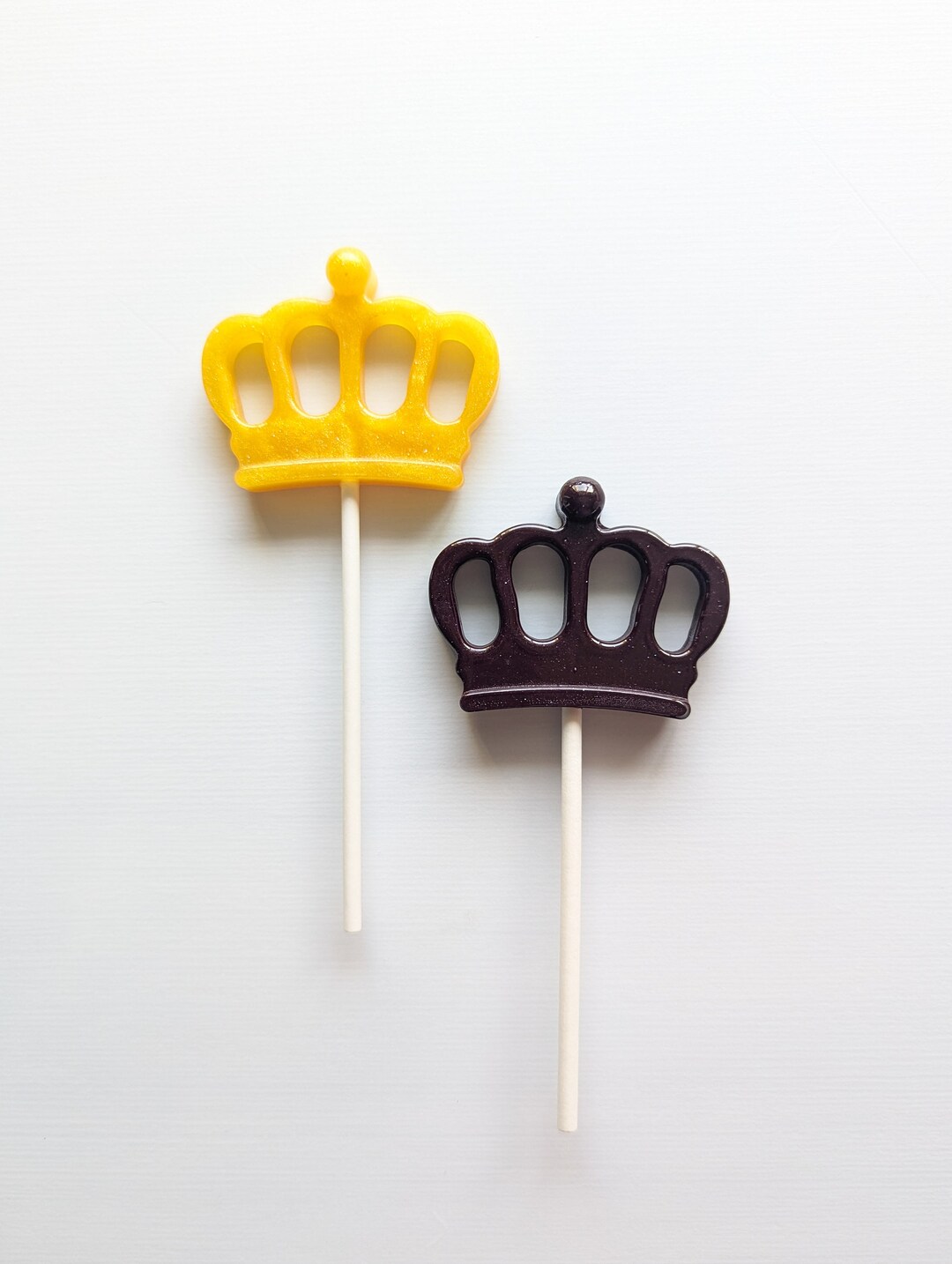 4 Crown Shaped Lollipops rounded Crown Celebration Treats, Birthday ...