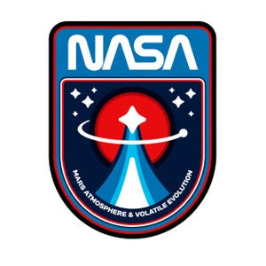 NASA Mars Atmosphere Sticker | Holographic or Glossy | Mars Mission Patch Vinyl Decal