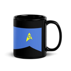 Star Trek Science Division Mug | Sci-Fi Geek Coffee Cup | Starfleet Medical Officer Gift | Trekkie Drinkware | Blue Science Mug