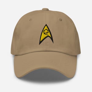 Star Trek Operations Delta Embroidered Dad Hat - Khaki Starfleet Academy Cap - Trekker Gift - Boldly Go Fandom Accessory