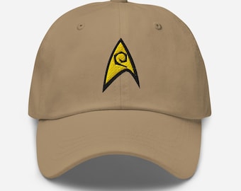Star Trek Operations Delta Broderad Pappahatt - Starfleet Academy Khaki Keps
