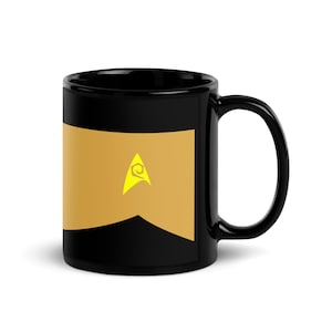 Star Trek Operations Gold Mug | Engineering & Security Gift | Starfleet Command Coffee Cup | Sci-Fi Geek Mug | Trekkie Drinkware
