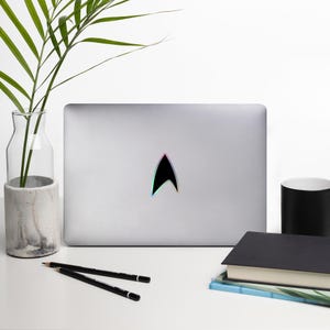 Autocollant holographique Section 31 - Décalcomanie en vinyle Star Trek pour ordinateur portable, bouteille d'eau, téléphone - Espionnage Starfleet, cadeau de science-fiction
