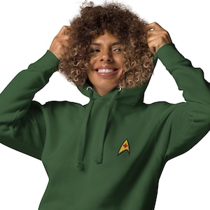 Star Trek TOS Medical Hoodie | Embroidered Nurse Chapel Cosplay Sweater | Starfleet Uniform Sweatshirt | Geeky Nurse Gift for Trekkies