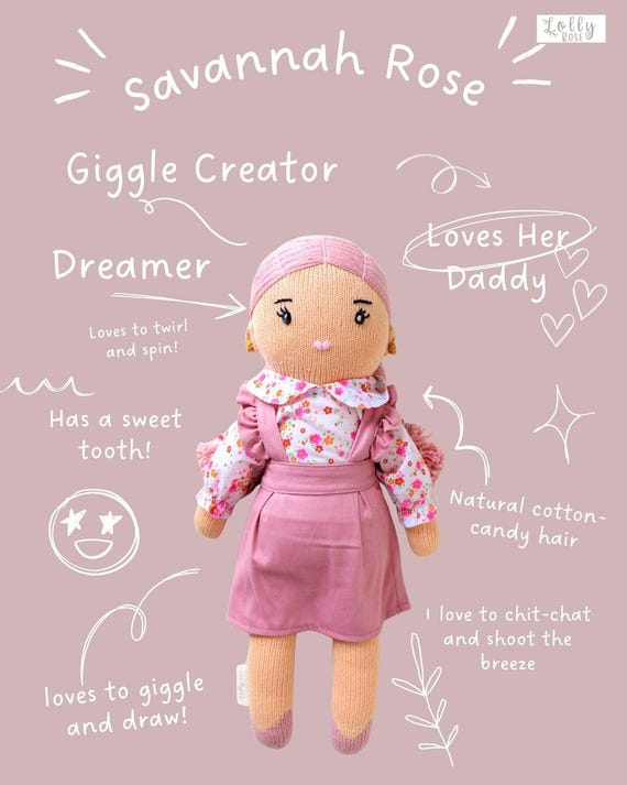 Hand-Knit Fair Trade Doll Savannah Rose