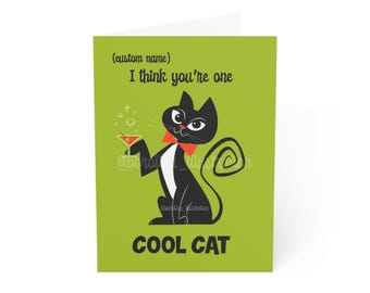 COOL CAT DIGITAL printable card for your loved one; Customizable card in minutes