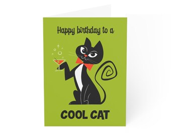 Cool Cat Birthday Card | Greeting Card