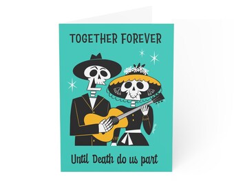 Skeleton Greeting Card, Romantic Valentine's Day Card