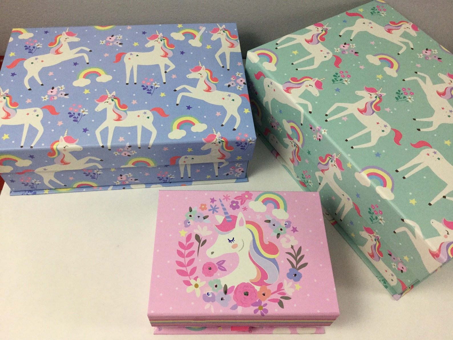 Unicorn Storage Box Set Unicorn Gift Box Unicorn Storage Etsy