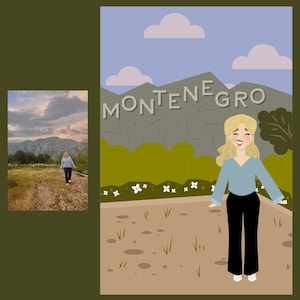 Personalisierte Postkarte – Cartoon-Stil | Personalisierte Paar Kunst | Hochzeit, Jahrestag, Valentinstag Geschenk | Druckbare Grafik
